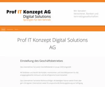 Profitkonzept.net(Prof IT Konzept AG) Screenshot