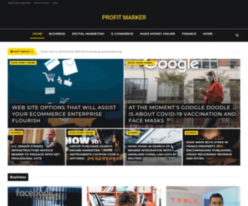 Profitmarker.net(Business news & money making ideas) Screenshot