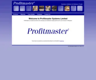 Profitmaster.co.uk(Profitmaster Systems Ltd) Screenshot