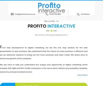 Profitointeractive.com(Today we take pride in declaring that Profito Interactive) Screenshot