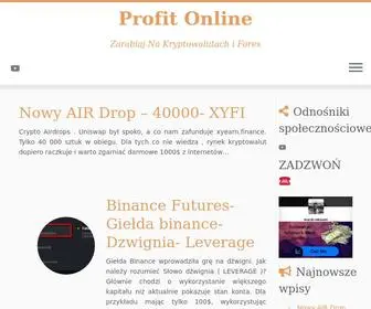 Profitonline.pl(ProfitOnline Na kryptowalutach) Screenshot