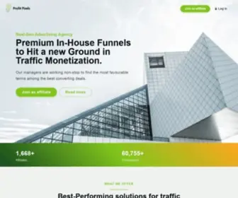 Profitpixels.com(#1 affiliate cpa advertiser) Screenshot