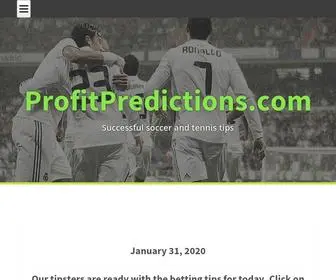 Profitpredictions.com Screenshot