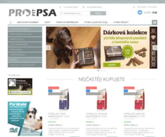 Profitpsa.cz(Výhradní prodej produktů značky Fitmin Superpremium) Screenshot