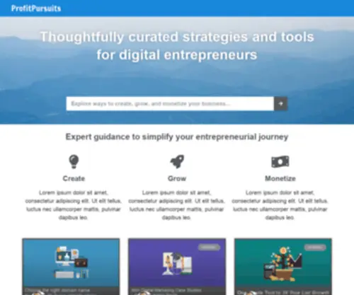 Profitpursuits.com(Actionable profit growth strategies for niche sites) Screenshot