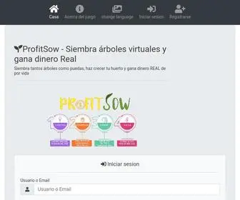 Profitsow.com(Siembra) Screenshot