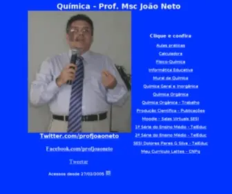 Profjoaoneto.com(PÁGINA DE QUÍMICA) Screenshot