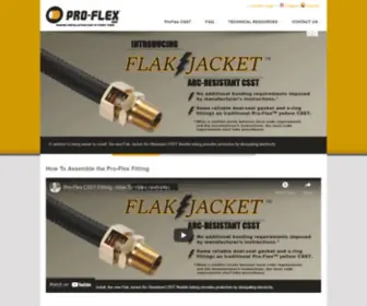 Proflexcsst.com(Flexible CSST System For All Gas Appliances) Screenshot