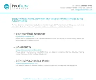 Proflowdynamics.com(DEF Pumps) Screenshot