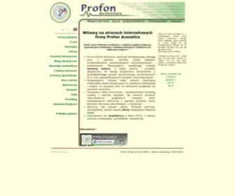 Profon.pl(PROFON ACOUSTICS) Screenshot