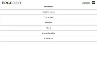 Profood.mx(Laboratorios especializados en pérdida de peso y nutrición inteligente) Screenshot