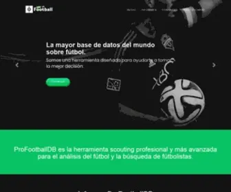 Profootballdb.com(La mejor solución para el análisis del fútbol) Screenshot