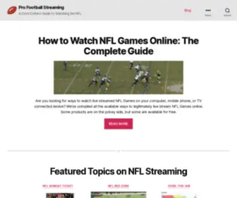 Profootballstreaming.com(Pro Football Streaming) Screenshot