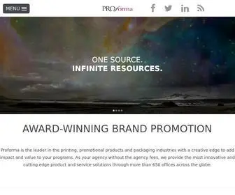 Proforma.com(Top ranking supplier print and promotional products North America) Screenshot