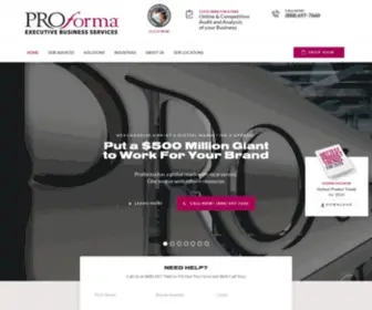 Proformaebs.com(Proforma Executive Business Services) Screenshot