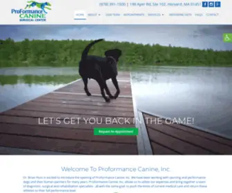 Proformancecanine.com(ProFormance Canine Inc) Screenshot