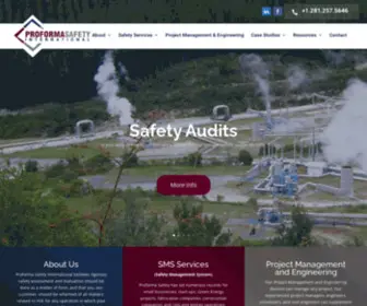 Proformasafety.com(Proforma Safety International) Screenshot