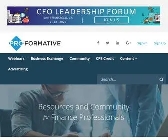 Proformative.com(Finance & Accounting Questions & Answers for Corporate Professionals) Screenshot