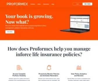 Proformex.com(Proformex) Screenshot