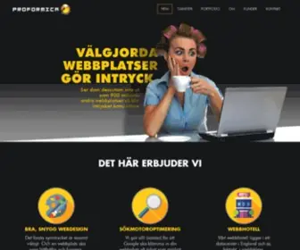 Proformica.com(Proformica Webdesign Karlstad) Screenshot