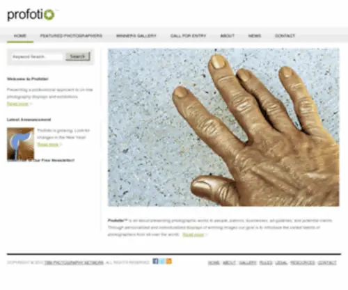 Profotio.com(Professional Gallery Solutions for Photographers) Screenshot