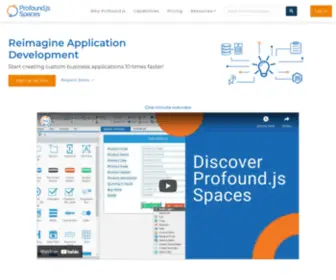 Profoundjs.com(Profound.js Spaces) Screenshot
