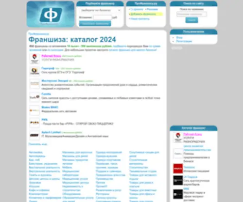 Profranshizu.ru(Франшиза) Screenshot