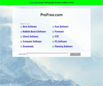 Profree.com(The Leading Pro Free Site on the Net) Screenshot