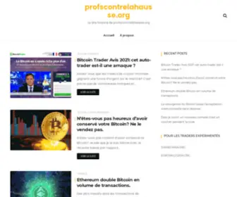 Profscontrelahausse.org(Le site finance de) Screenshot