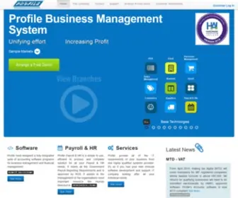Profteck.ie(Accounting Systems Profile Technology) Screenshot
