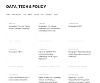 Proftomcrick.com(Digital, Data & Policy) Screenshot