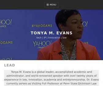 Proftonyaevans.com(Lead Tonya M. Evans) Screenshot