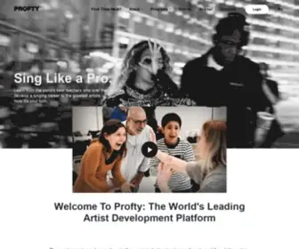 Profty.com(A Global Artist Development & Teacher Certification) Screenshot