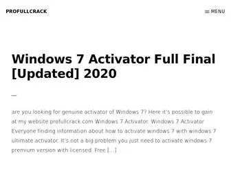 Profullcrack.org(Full Crack) Screenshot
