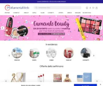 Profumeriaweb.com(Vendita online di profumi) Screenshot