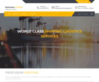 Profusionshipping.com(Profusion Shipping) Screenshot