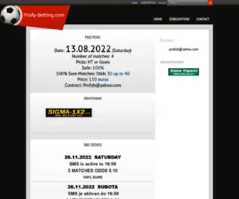 Profy-Betting.com Screenshot
