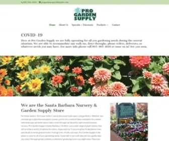 Progardensupply.com(Pro Garden Supply Santa Barbara) Screenshot