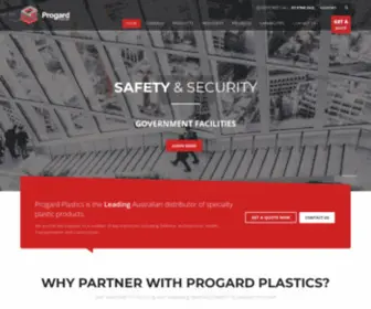 Progardplastics.com.au(Leading Australian distributor of specialty plastic products) Screenshot