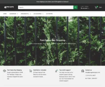 Progatesupply.com(Shop Gate & Ironwork Supplies) Screenshot