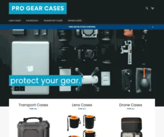 Progearcases.com(Pro Gear Cases) Screenshot