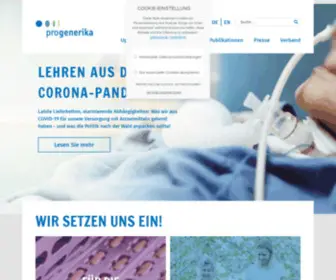 Progenerika.de(Verband Pro Generika e.V) Screenshot