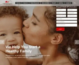 Progenesis.com(We Help You Start a Healthy Family) Screenshot