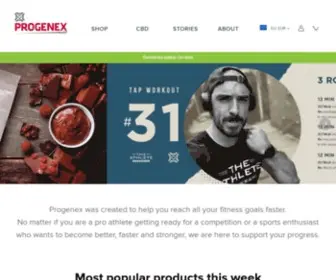 Progenexeurope.com(Progenex) Screenshot