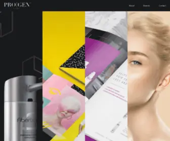 ProgenGlobal.com(Tools & Products for Beauty Professionals) Screenshot