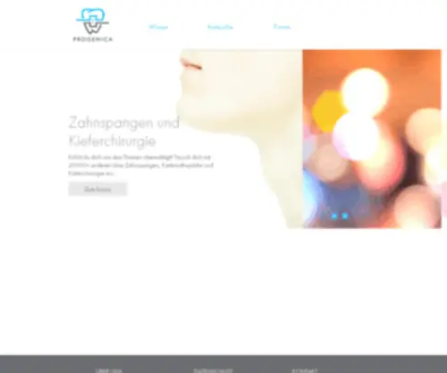 Progenica.de(Kieferorthopädie) Screenshot