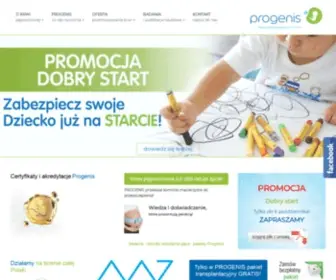 Progenis.pl(Bank Komórek Macierzystych krwi pępowinowej) Screenshot