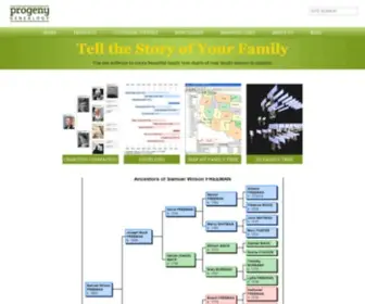 Progenygenealogy.com(Family Tree Software By Progeny Genealogy) Screenshot
