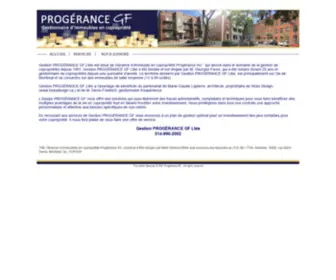 Progerance.qc.ca(Progerance GF) Screenshot