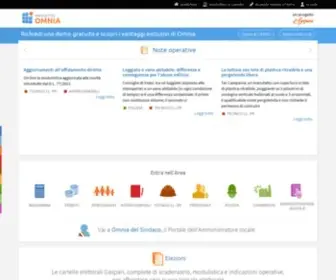 Progettoomnia.it(Progetto Omnia è il portale per gli Enti Locali) Screenshot